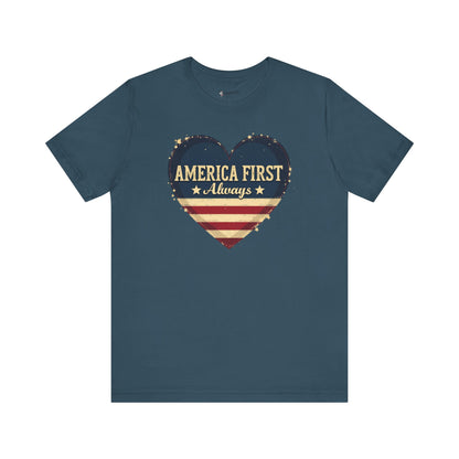 Patriotic Tee: Always America First