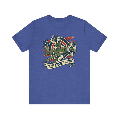 Fly Fight Win, Unisex Casual Tee