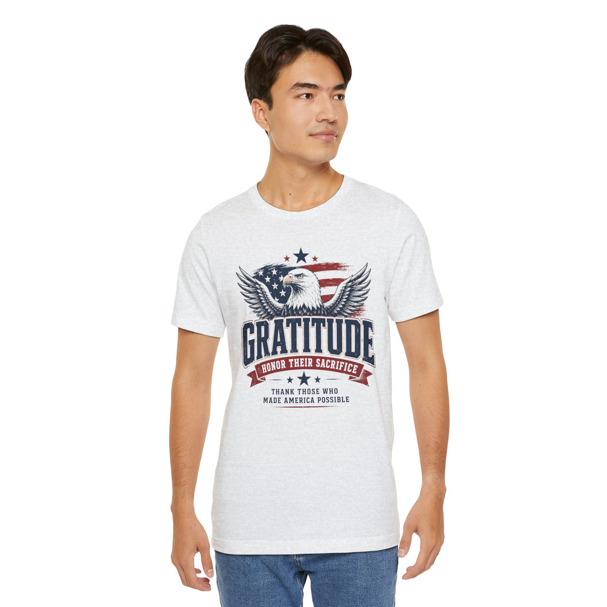 Gratitude Eagle Patriotic T-Shirt