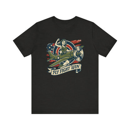 Fly Fight Win, Unisex Casual Tee