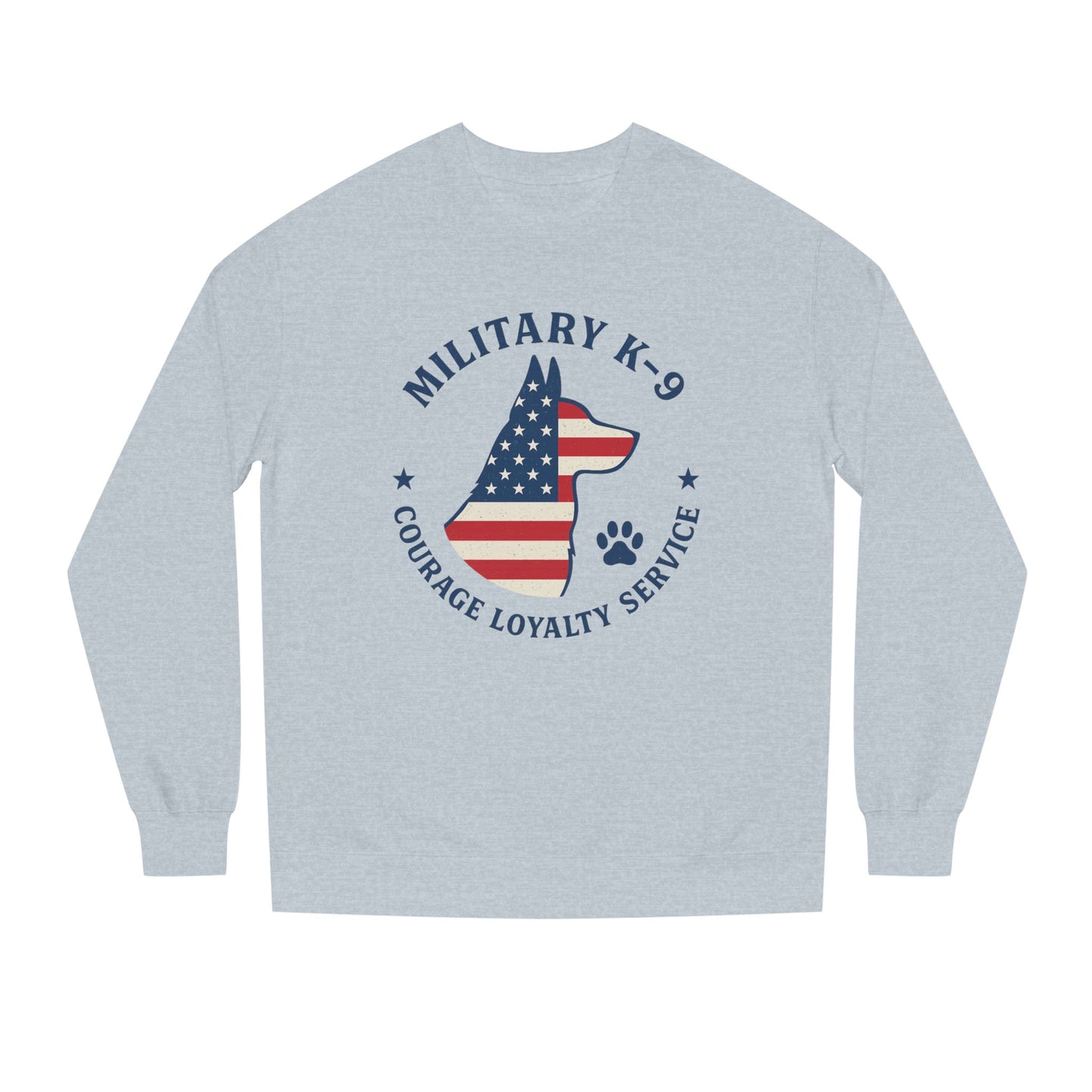 Military K9 Crewneck Sweatshirt