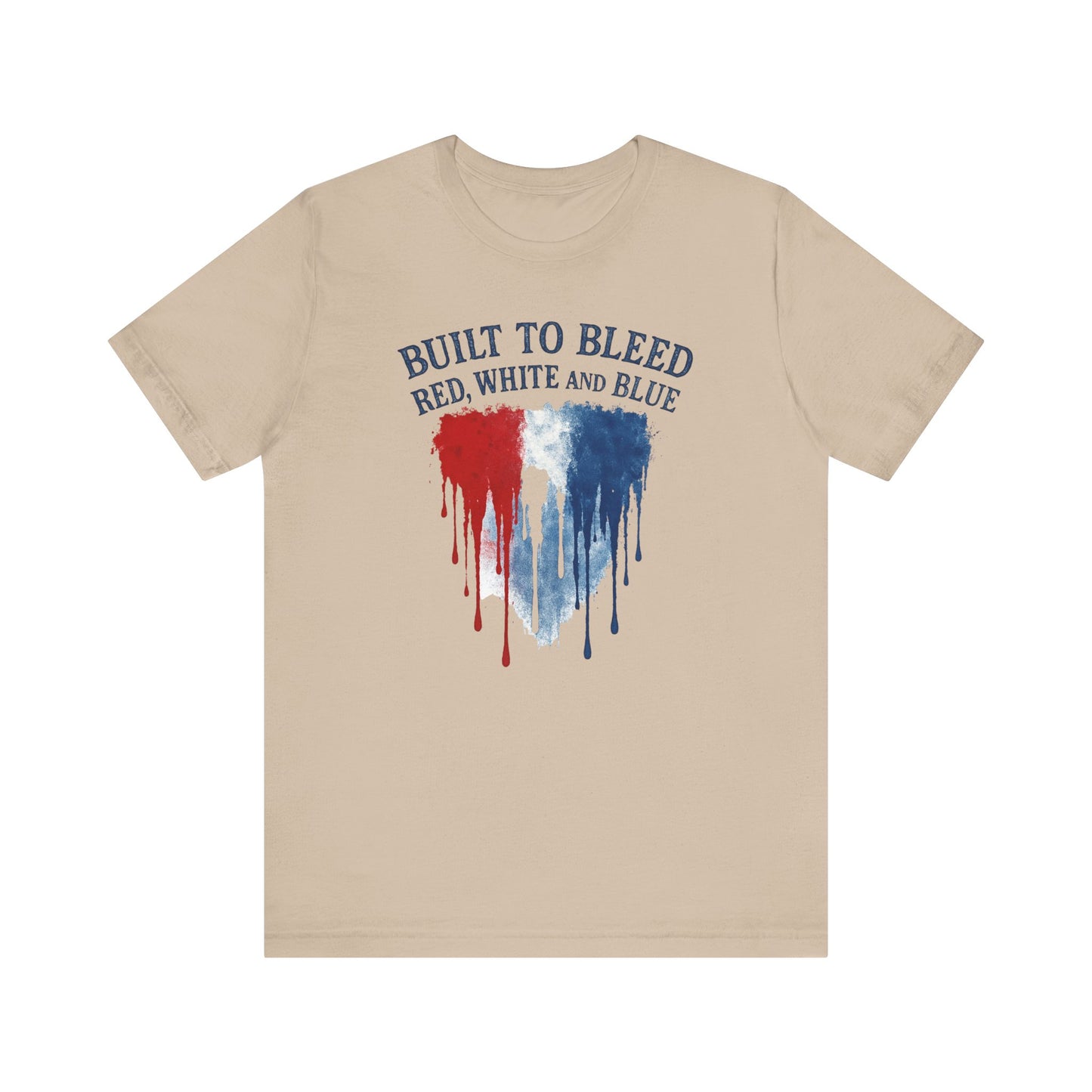 Built to Bleed Red White and Blue Shirt, Americana Tee
