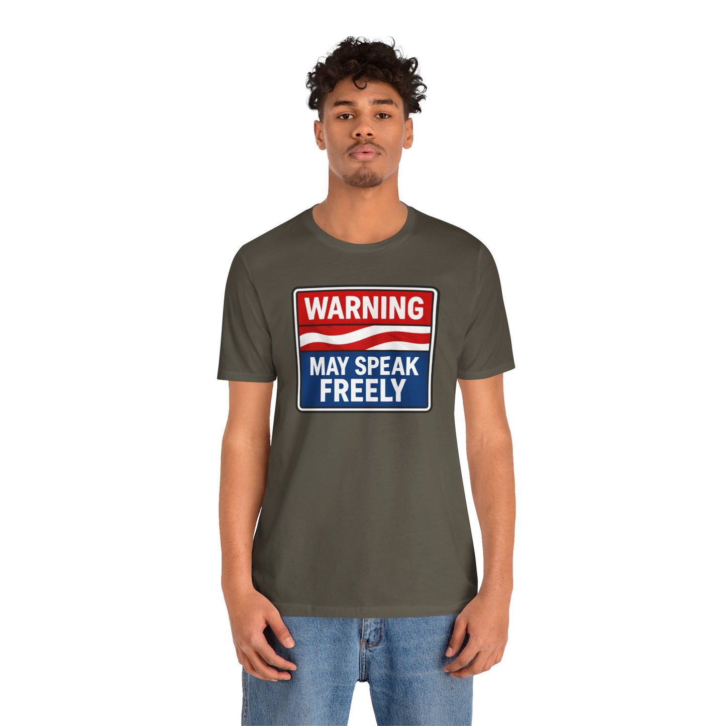 Warning May Speak Freely Tee