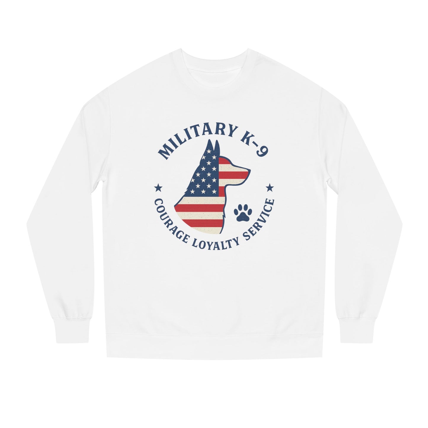 Military K9 Crewneck Sweatshirt