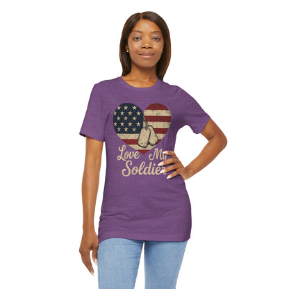 Love My Soldier Tee, Patriotic T-Shirt