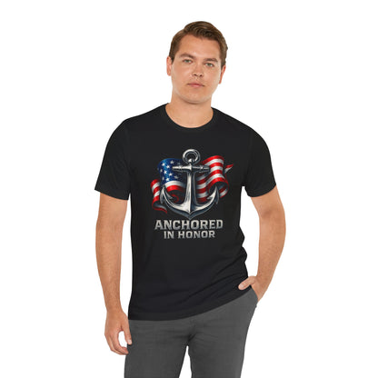 Navy Support Tee - Unisex Jersey Short Sleeve