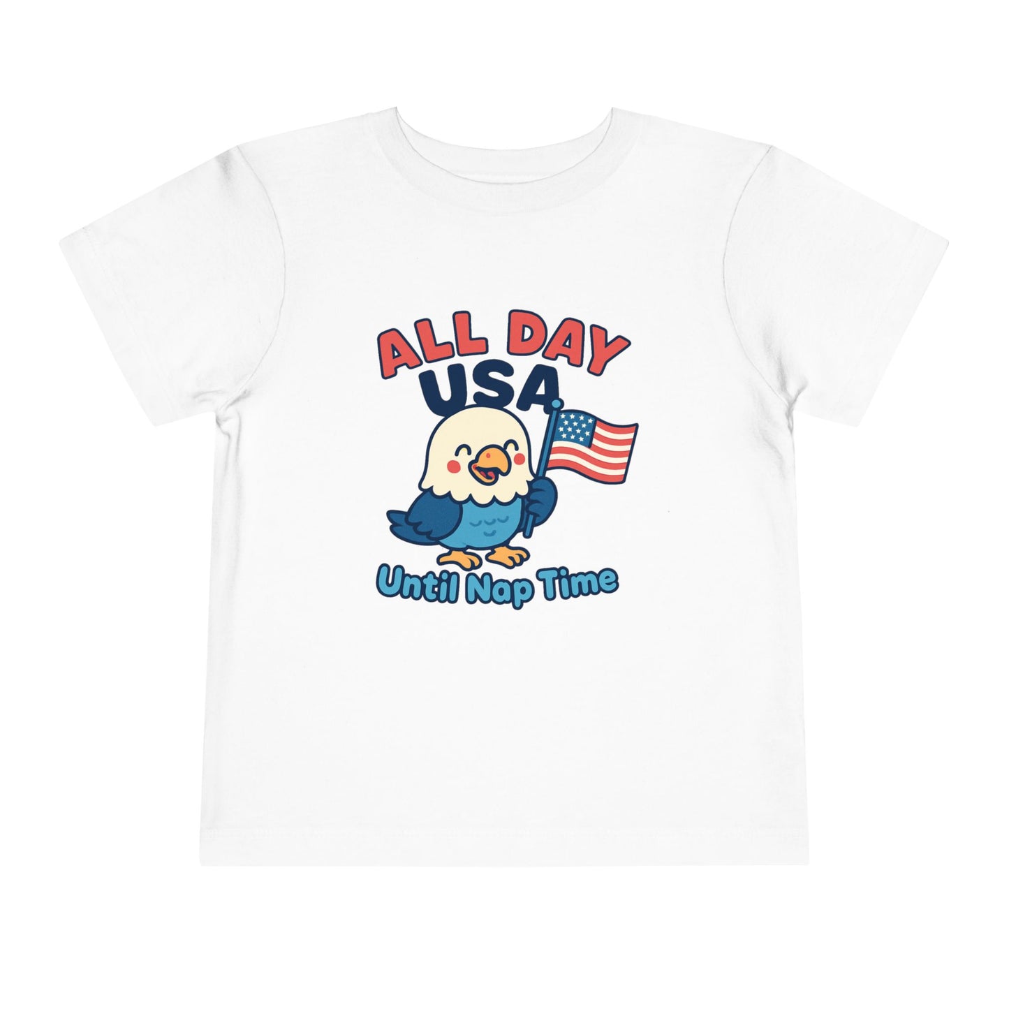 All Day USA Until Nap Time - Cute Kids Shirt