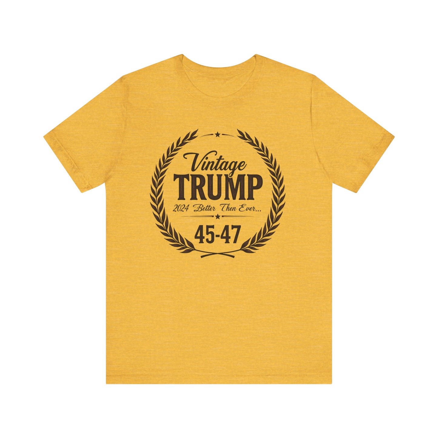 Vintage Trump Unisex Tee - 45-47, Casual Wear, Gift for Republicans, Political Humor Shirt, Election Day Apparel
