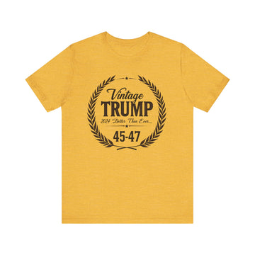 Vintage Trump Unisex Tee - 45-47, Casual Wear, Gift for Republicans, Political Humor Shirt, Election Day Apparel