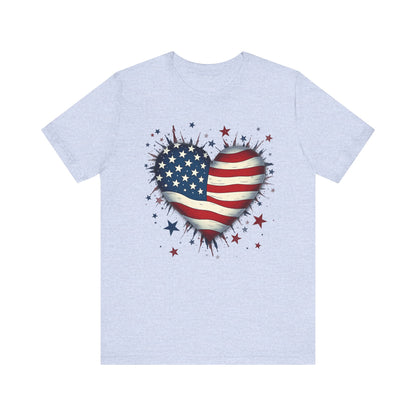 Patriotic Heart Tee - Unisex Jersey
