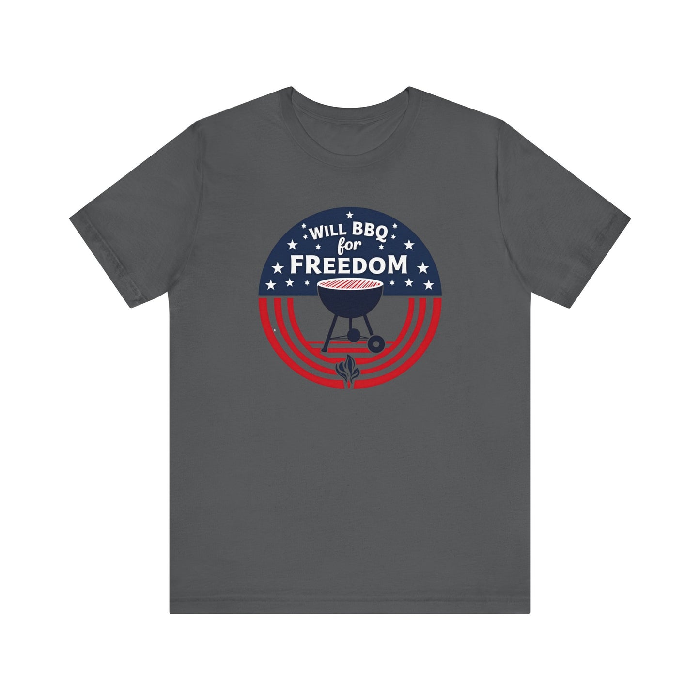 BBQ Freedom Tee | Unisex Jersey Shirt, Grill Lover Gift, 4th of July Shirt, Summer BBQ Apparel, Freedom Celebration Top