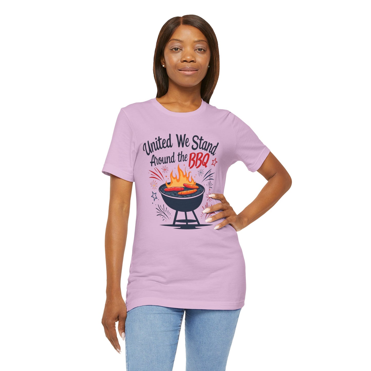 United We Stand Around the BBQ Tee, Perfect for BBQ Lovers