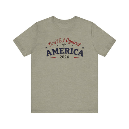 America 2024 Unisex Short Sleeve Tee - Patriotic T-Shirt, Independence Day, Election 2024, Gift for Veterans, USA Pride