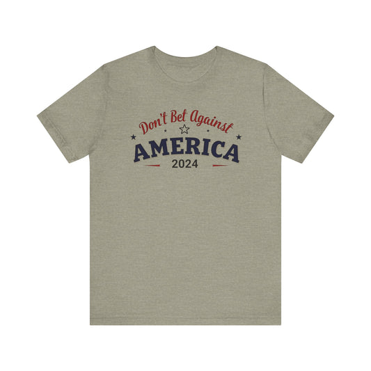 America 2024 Unisex Short Sleeve Tee - Patriotic T-Shirt, Independence Day, Election 2024, Gift for Veterans, USA Pride