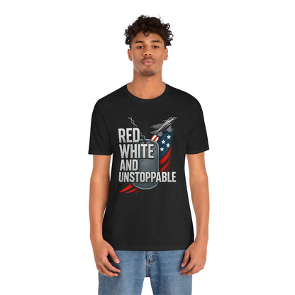 Red, White, and Unstoppable tee