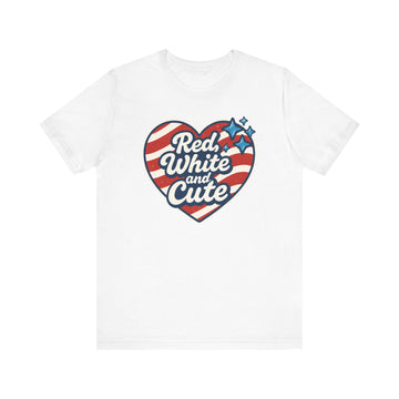 Red, White and Cute Patriotic Summer Shirt