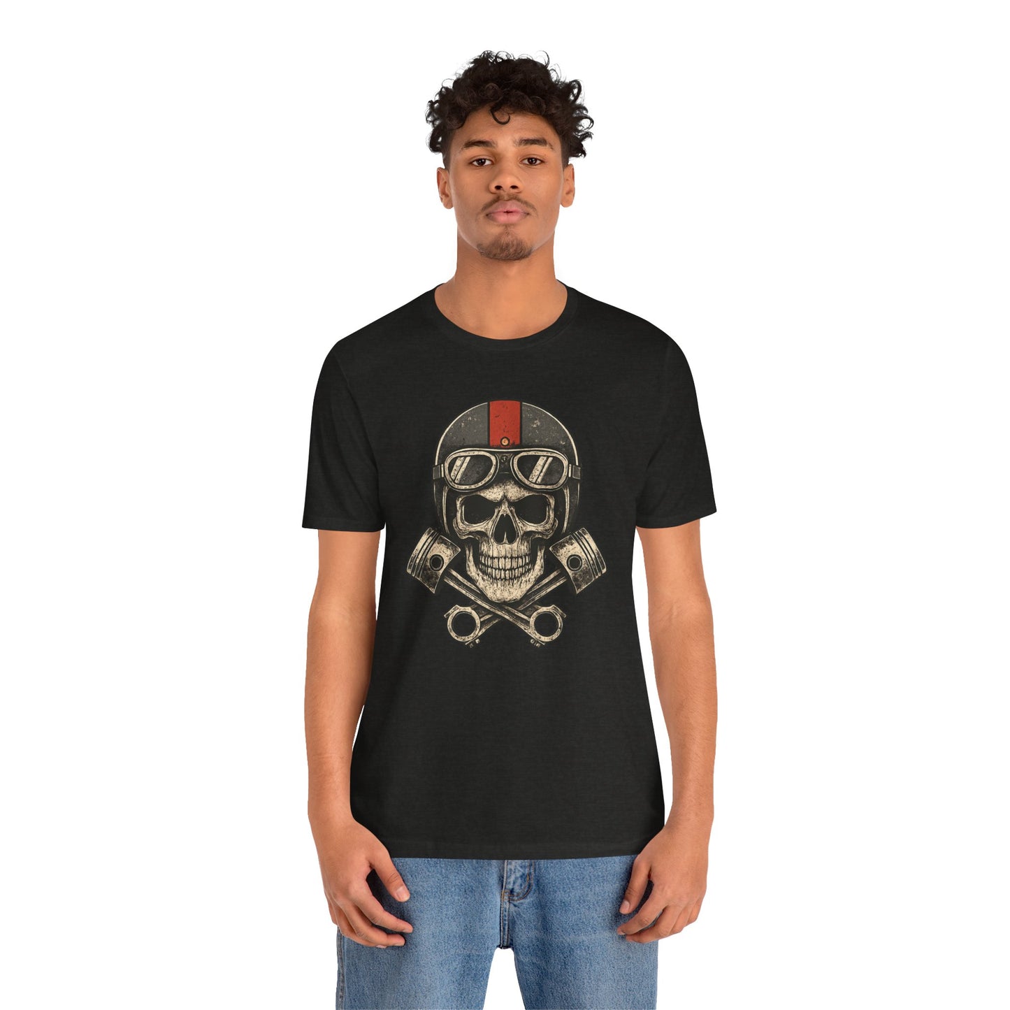 Skull & Piston Biker Tee