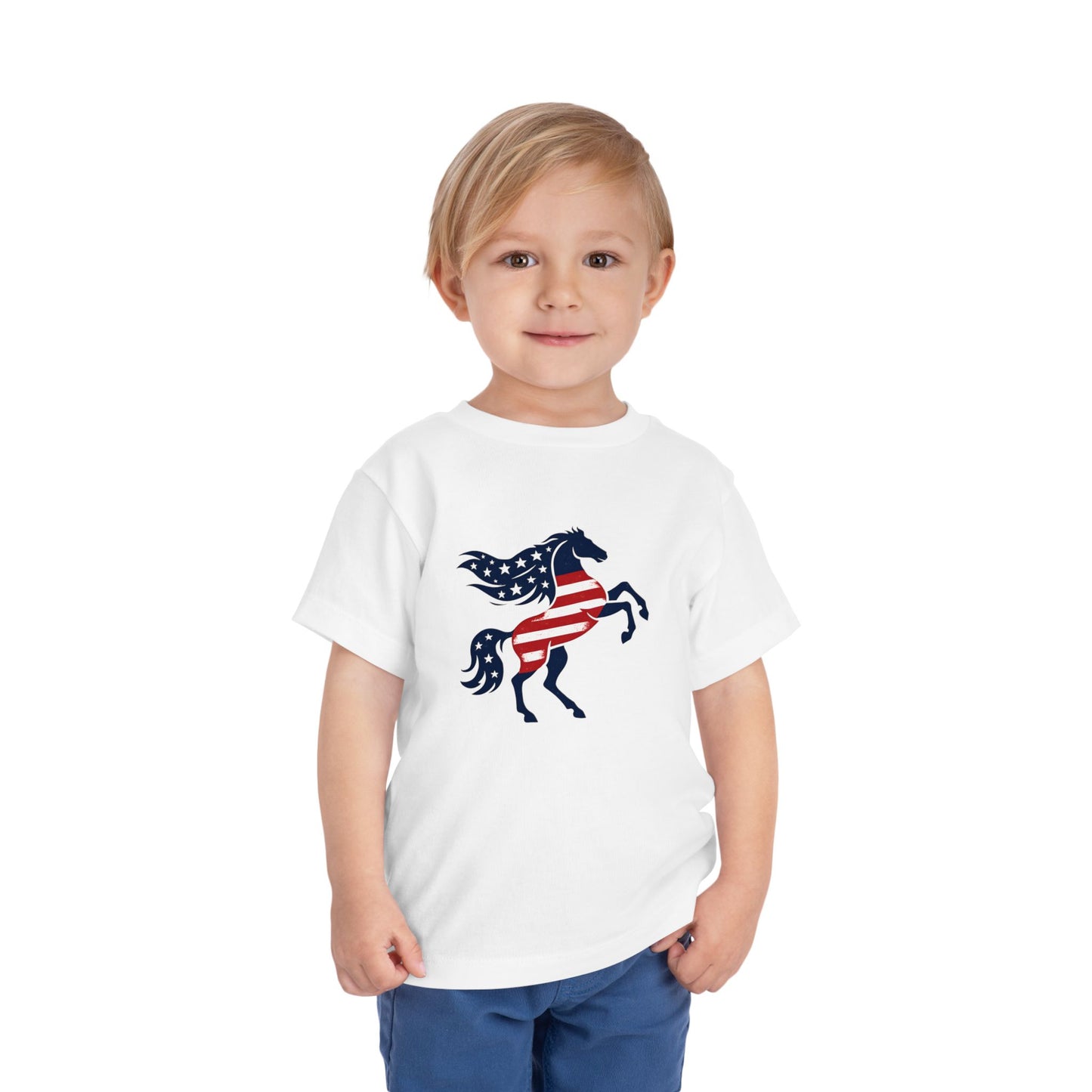 Patriotic Bucking Horse tee