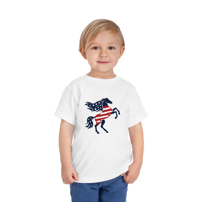 Patriotic Bucking Horse tee