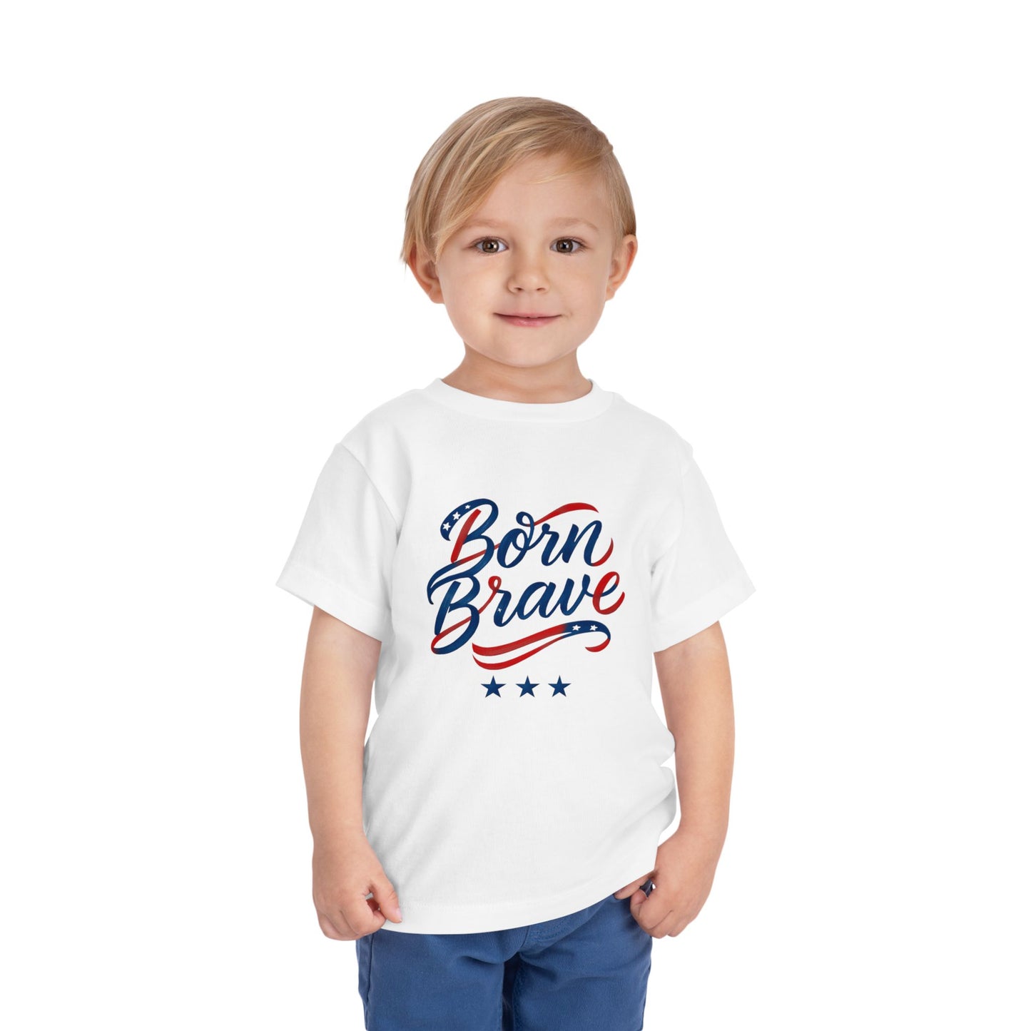 Born Brave' Graphic Tee, Toddler Short Sleeve Tee