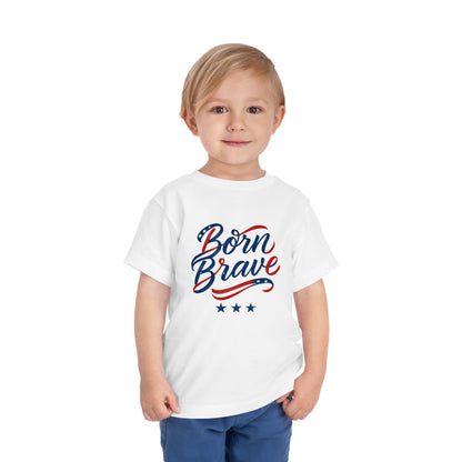 Born Brave' Graphic Tee, Toddler Short Sleeve Tee