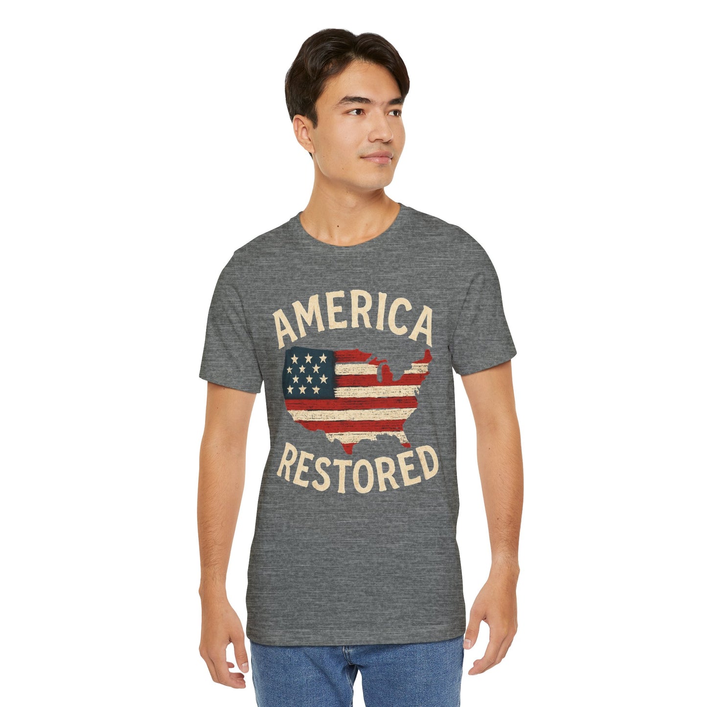 T-Shirt - Great News America's Back and "American is Restored" Tee