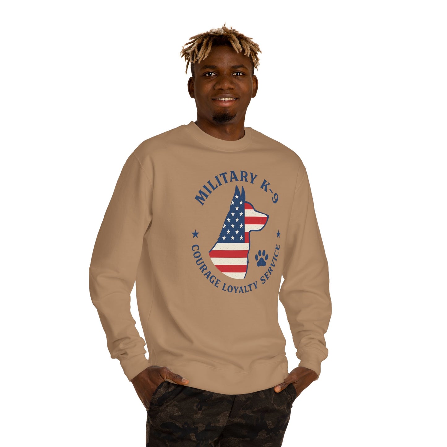 Military K9 Crewneck Sweatshirt