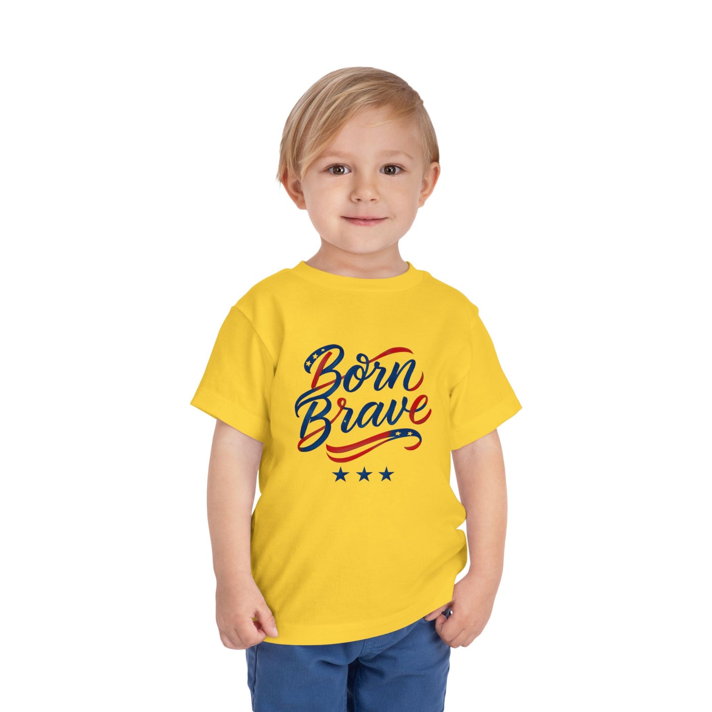 Born Brave' Graphic Tee, Toddler Short Sleeve Tee