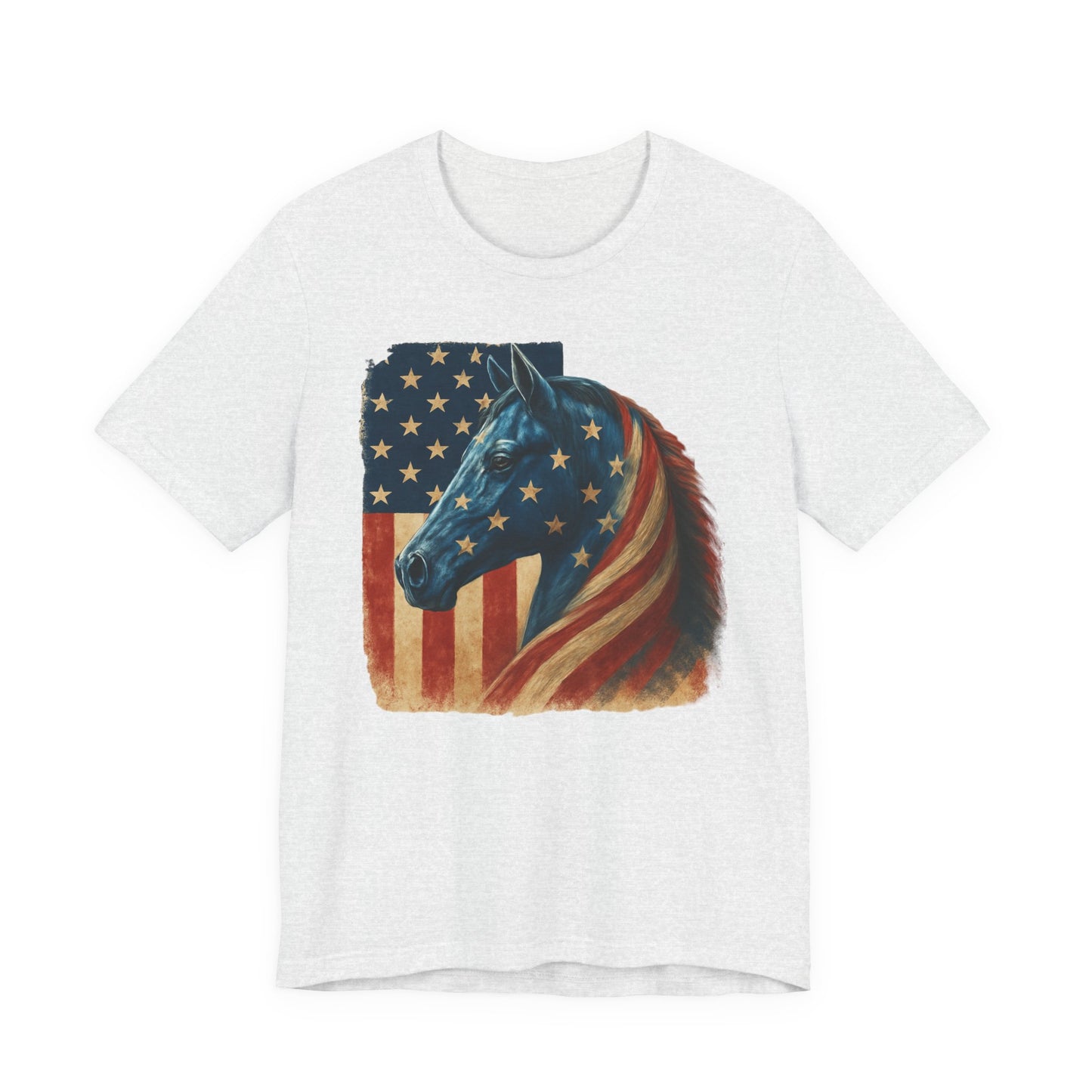 Patriotic Horse Lover T-Shirt — USA Equestrian Tee