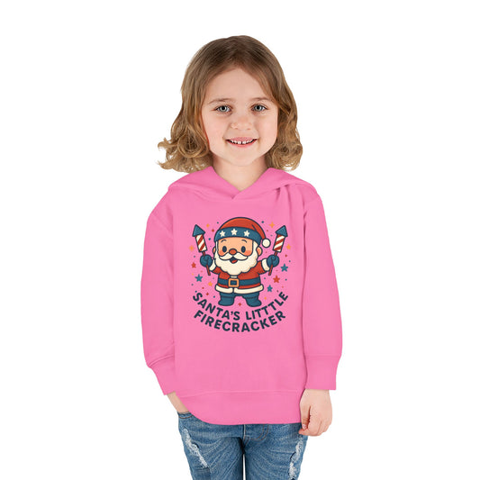 Santa's Firecracker Toddler Hoodie