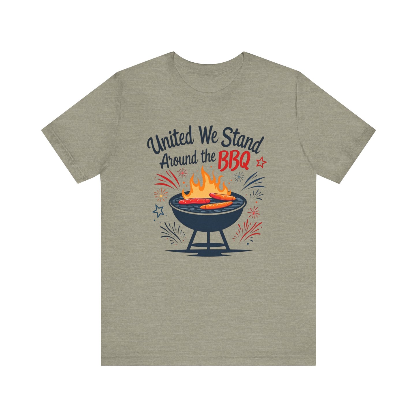 United We Stand Around the BBQ Tee, Perfect for BBQ Lovers