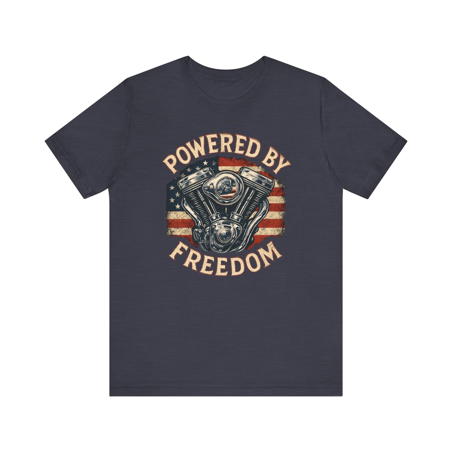 Bikers Patriot Powered By Freedom - Unisex Jersey Short Sleeve