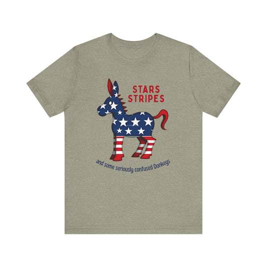 Stars & Stripes Confused Donkey Tee