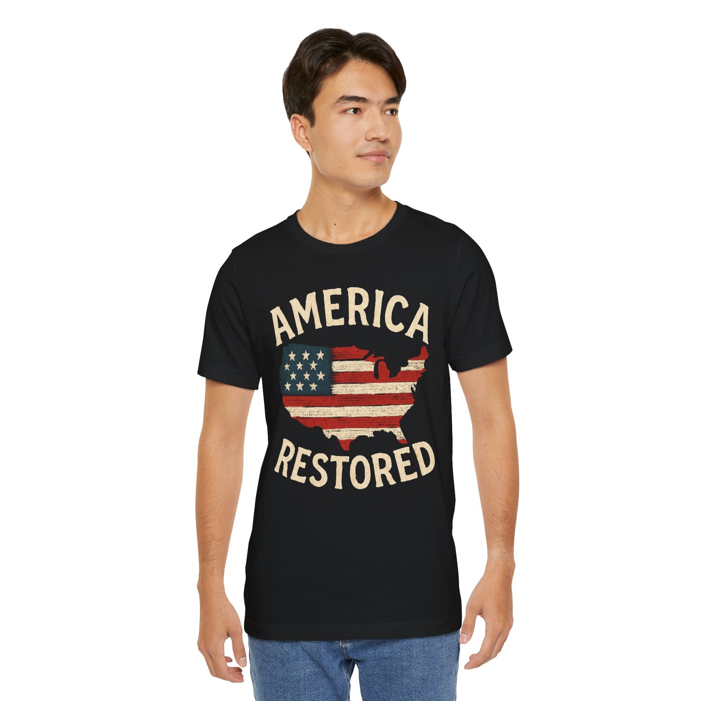 T-Shirt - Great News America's Back and "American is Restored" Tee