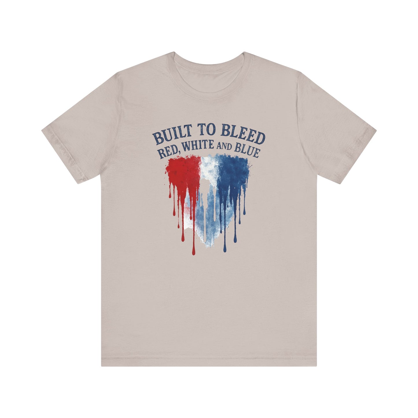 Built to Bleed Red White and Blue Shirt, Americana Tee