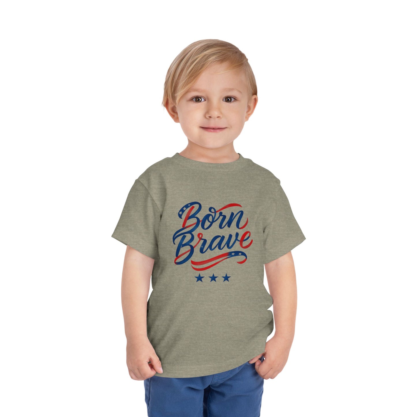 Born Brave' Graphic Tee, Toddler Short Sleeve Tee