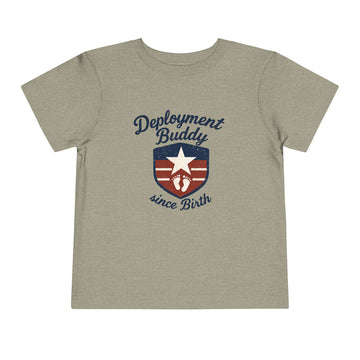 Toddler Deployment Buddy Tee, Cute Kids Shirt, Gift for Military Families, Birthday Outfit, Deployment Celebration Tee