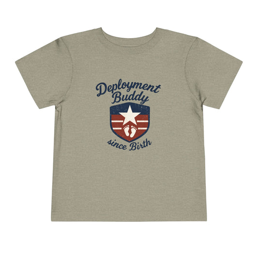 Toddler Deployment Buddy Tee, Cute Kids Shirt, Gift for Military Families, Birthday Outfit, Deployment Celebration Tee