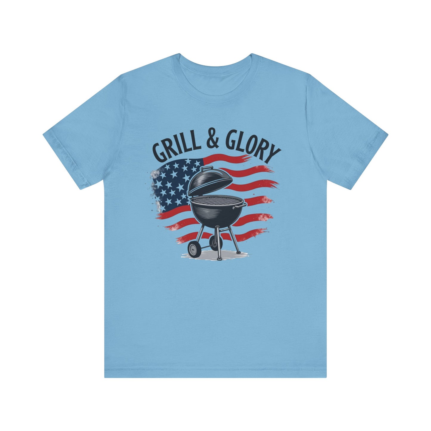 Grill & Glory Unisex Tee - Perfect for BBQs, Independence Day, Summer Parties, Grilling Enthusiasts, Family Gatherings
