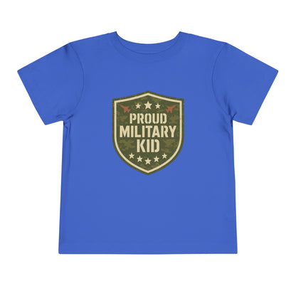 Proud Military Kid Toddler Tee, Kids Clothing, Military Family Gift, Short Sleeve Shirt, Patriotic Toddler Outfit, Boys and Girls Apparel
