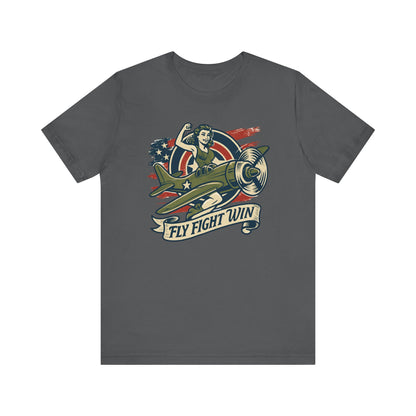 Fly Fight Win, Unisex Casual Tee