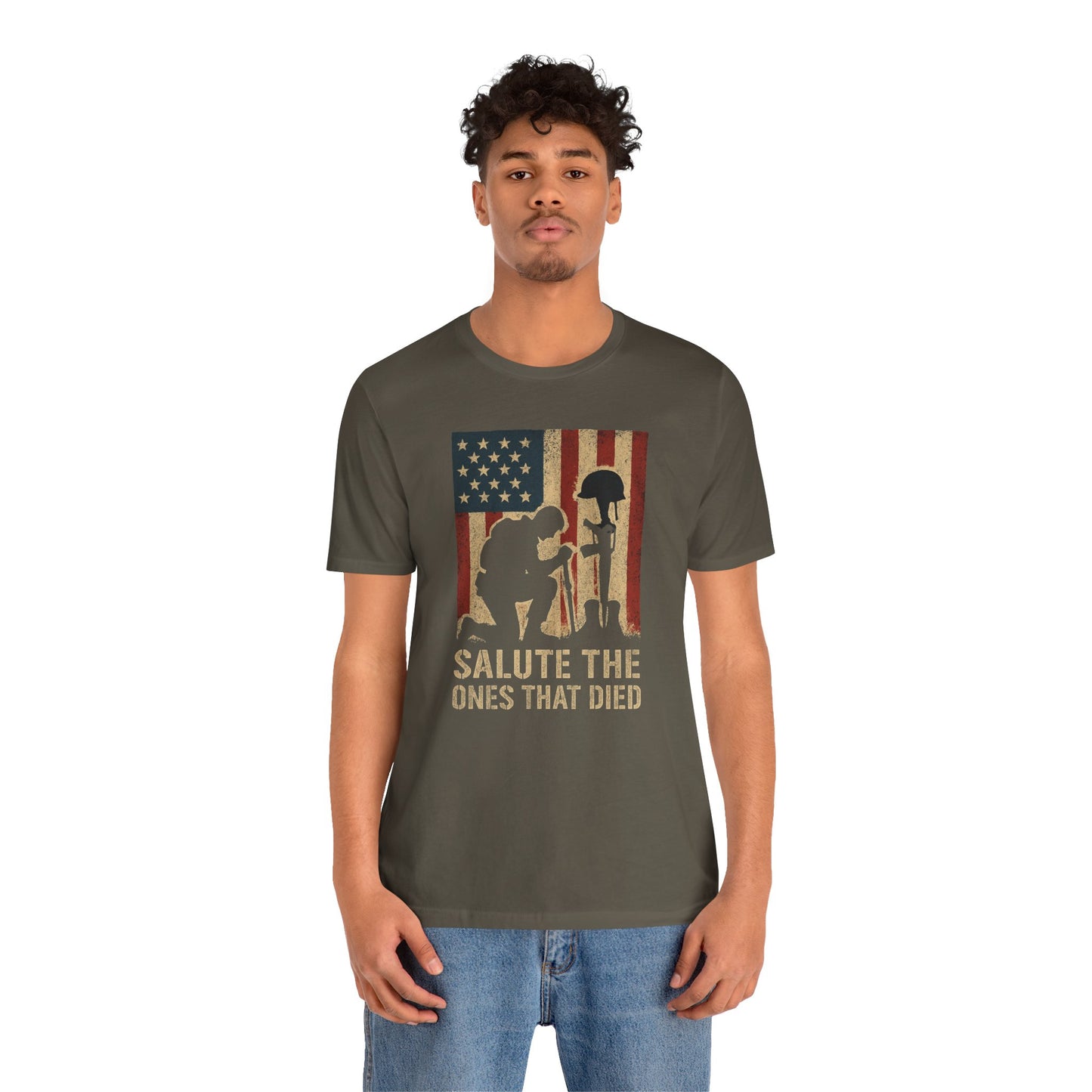 T-Shirt Salute the Ones that died Unisex Jersey Short Sleeve Tee