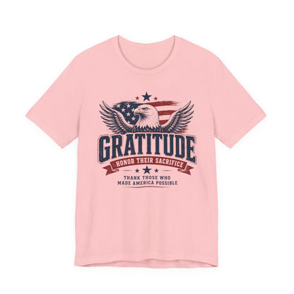 Gratitude Eagle Patriotic T-Shirt