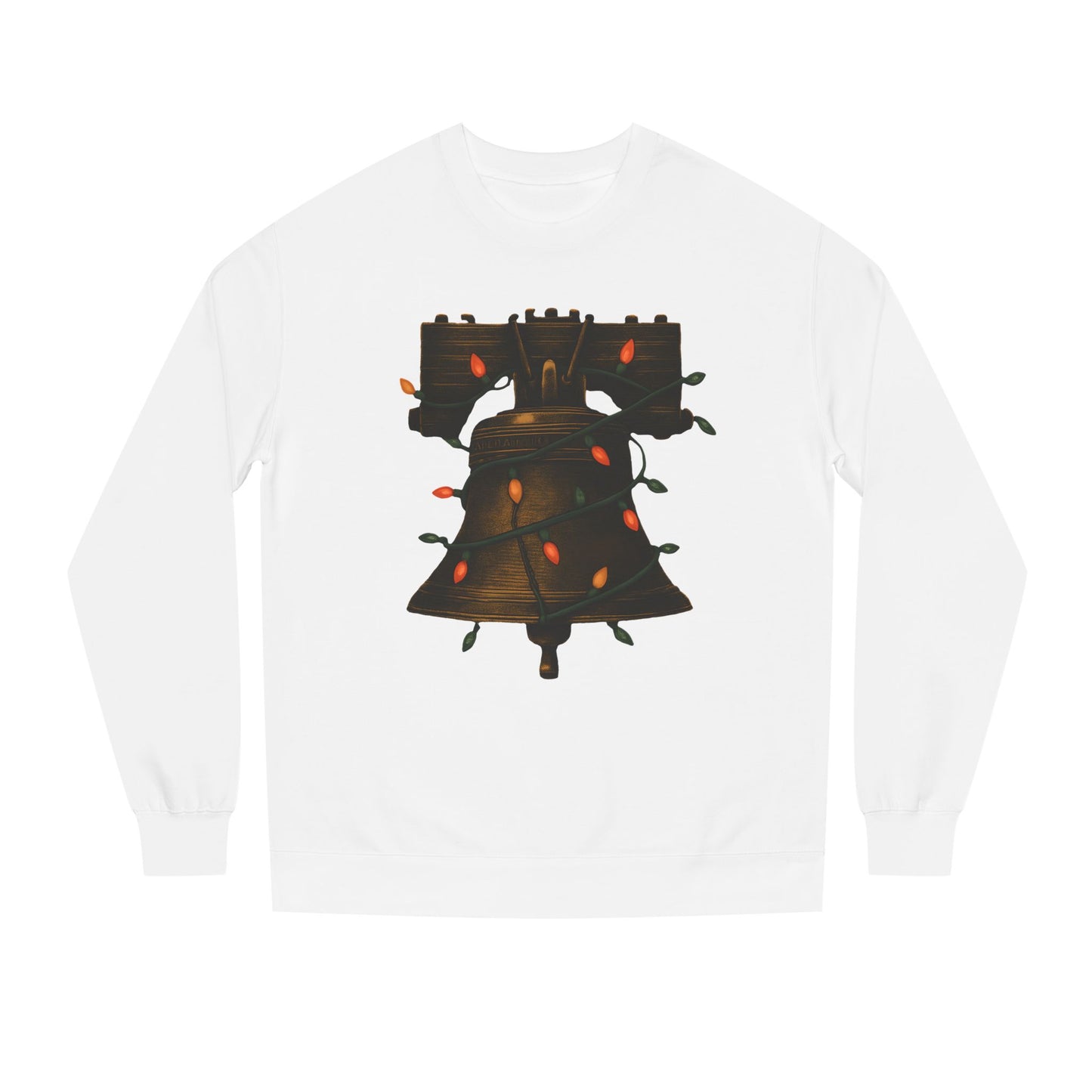 Lights & Liberty Bell Christmas Crewneck Sweatshirt