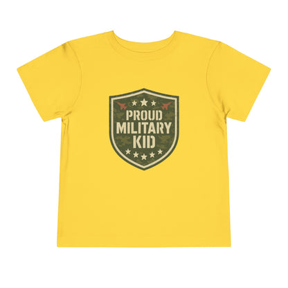 Proud Military Kid Toddler Tee, Kids Clothing, Military Family Gift, Short Sleeve Shirt, Patriotic Toddler Outfit, Boys and Girls Apparel