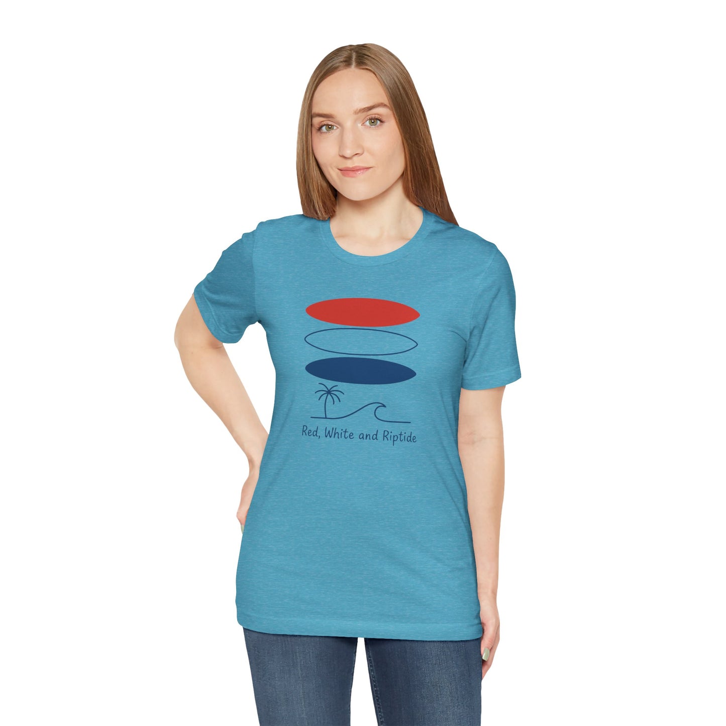 Surf Board Patriotic Tee