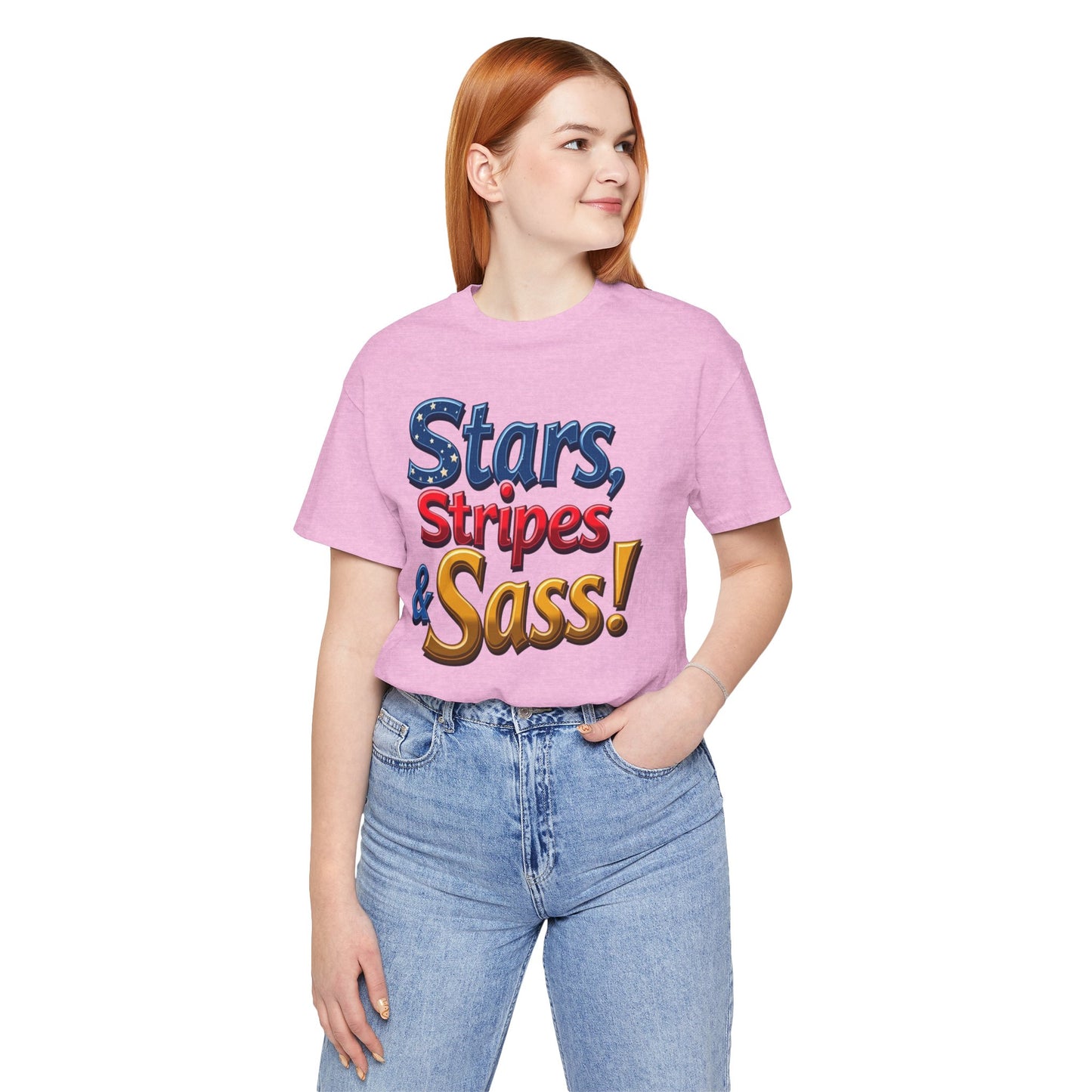 Stars, Stripes & Sass Unisex Jersey Short Sleeve Tee